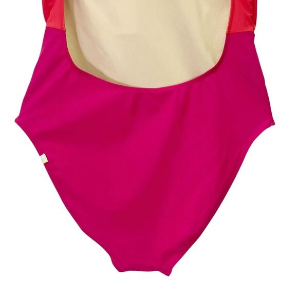Summersalt The Wave One Piece Swimsuit Pink Red Size 10 Eco Fabric Colorblock - Picture 9 of 15